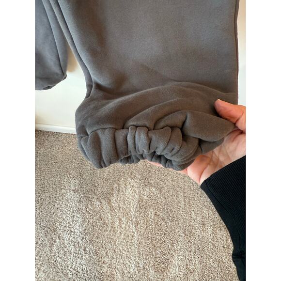 Comfrt Signature Jogger Pants Womens Large Gray Fleece Lined Logo Tapered Leg - Picture 4 of 8